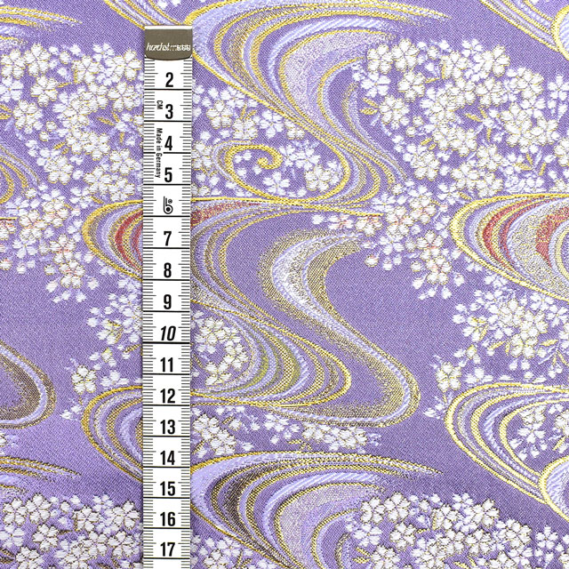金襴生地 あすか胴入 桜・流線(936-9637) 藤 09Bh18_