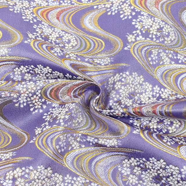 金襴生地 あすか胴入 桜・流線(936-9637) 藤 09Bh18_