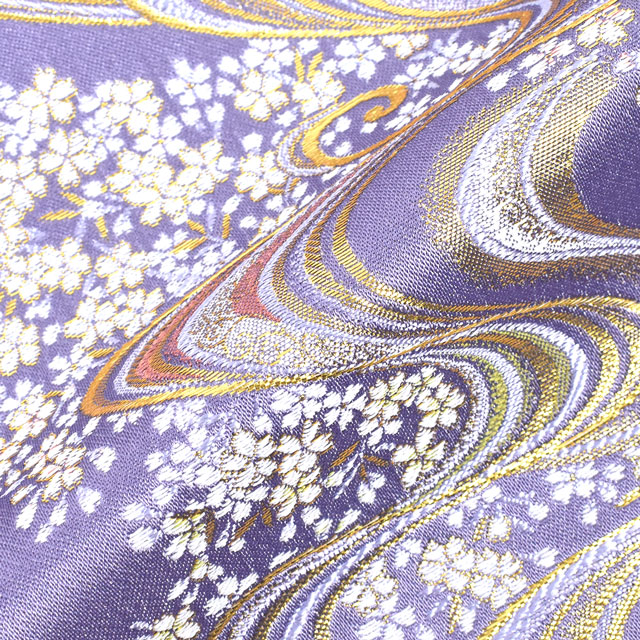 金襴生地 あすか胴入 桜・流線(936-9637) 藤 09Bh18_