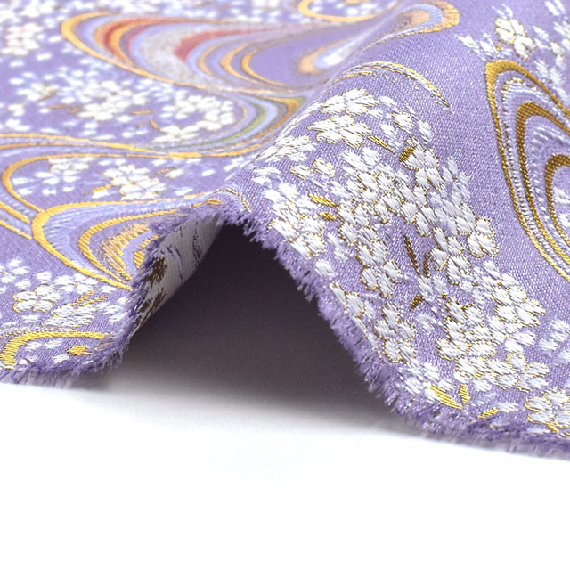 金襴生地 あすか胴入 桜・流線(936-9637) 藤 09Bh18_