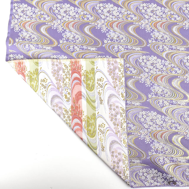 金襴生地 あすか胴入 桜・流線(936-9637) 藤 09Bh18_