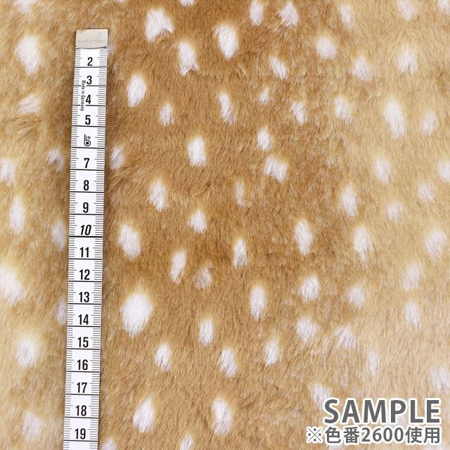 生地 アニマルボア/バンビ柄(9470) 2600.キャメル 10Bn99_