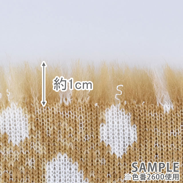 生地 アニマルボア/バンビ柄(9470) 2600.キャメル 10Bn99_