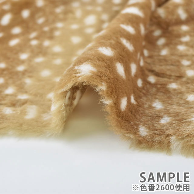 生地 アニマルボア/バンビ柄(9470) 2600.キャメル 10Bn99_