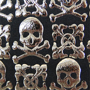 生地 2WAYスタッズ(975) 21.黒地/ガンメタドクロ箔 10Bl17_