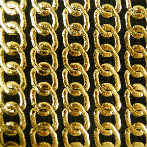 生地 2WAYスタッズ(975) 32.黒地/ゴールドチェーン箔 10Bl17_