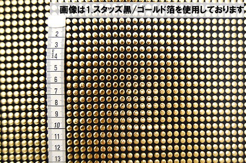 生地 2WAYスタッズ(975) 21.黒地/ガンメタドクロ箔 10Bl17_