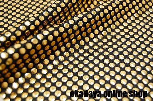 生地 2WAYスタッズ(975) 21.黒地/ガンメタドクロ箔 10Bl17_