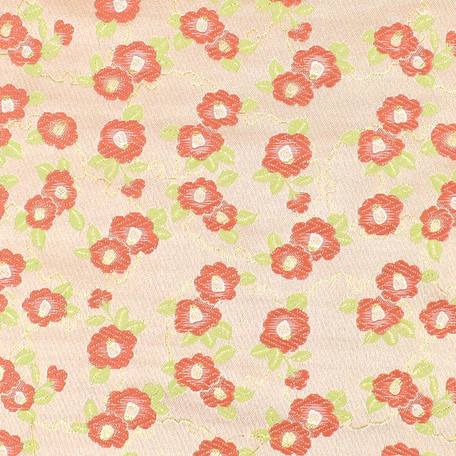 金襴生地 洛レイ胴入 つばき(98-10737) ピンク 09Bh18_