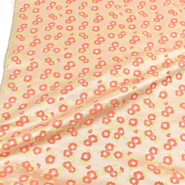 金襴生地 洛レイ胴入 つばき(98-10737) ピンク 09Bh18_