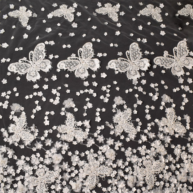 生地 プリンセスレース(A10201-2BF-NT52) IVORY.アイボリー 10Bn99_