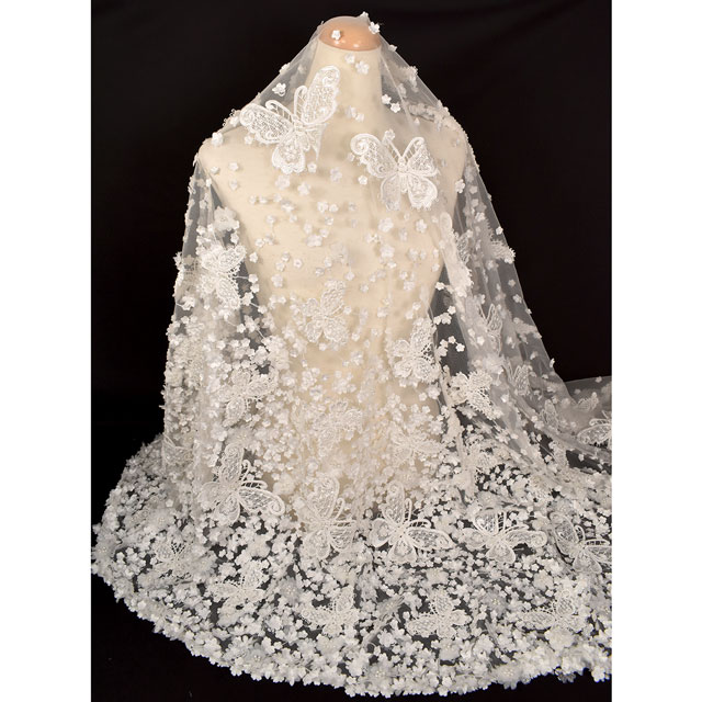 生地 プリンセスレース(A10201-2BF-NT52) IVORY.アイボリー 10Bn99_