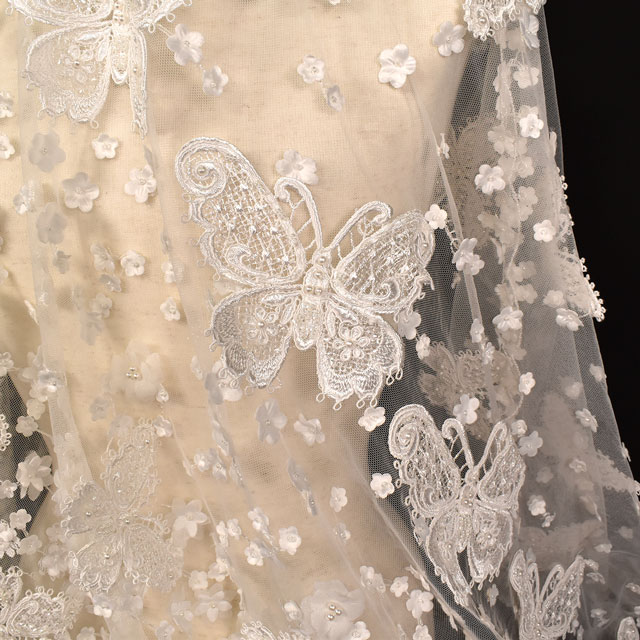 生地 プリンセスレース(A10201-2BF-NT52) IVORY.アイボリー 10Bn99_