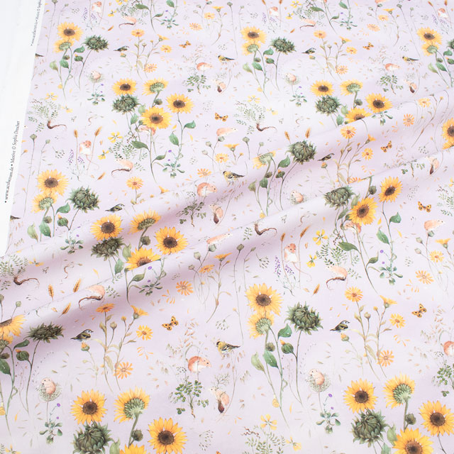 生地 acufactum-アクファクトゥム- ひまわり畑(ACU3523) 842.ラベンダー 09Ac04_