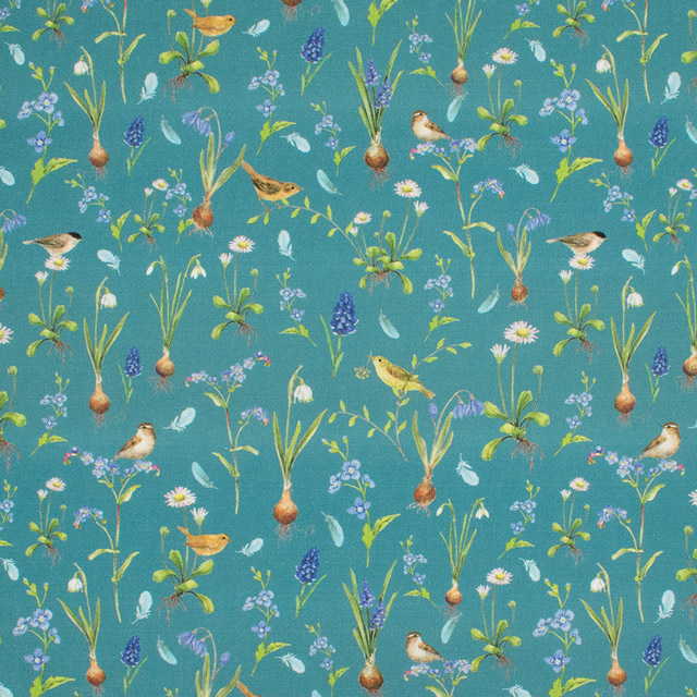 生地 acufactum-アクファクトゥム- 春の花（ACU3523） 803.ターコイズ 09Ac04_