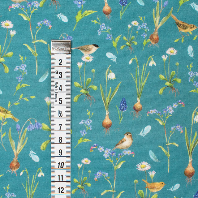 生地 acufactum-アクファクトゥム- 春の花(ACU3523) 803.ターコイズ 09Ac04_