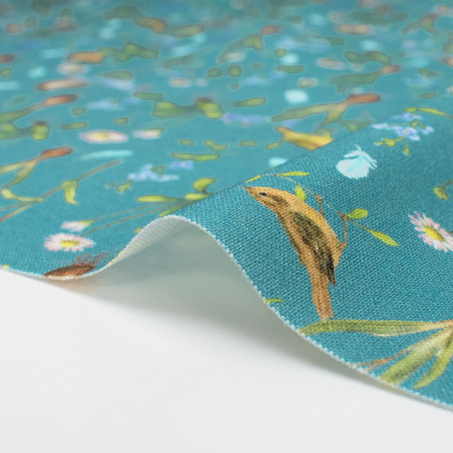 生地 acufactum-アクファクトゥム- 春の花(ACU3523) 803.ターコイズ 09Ac04_