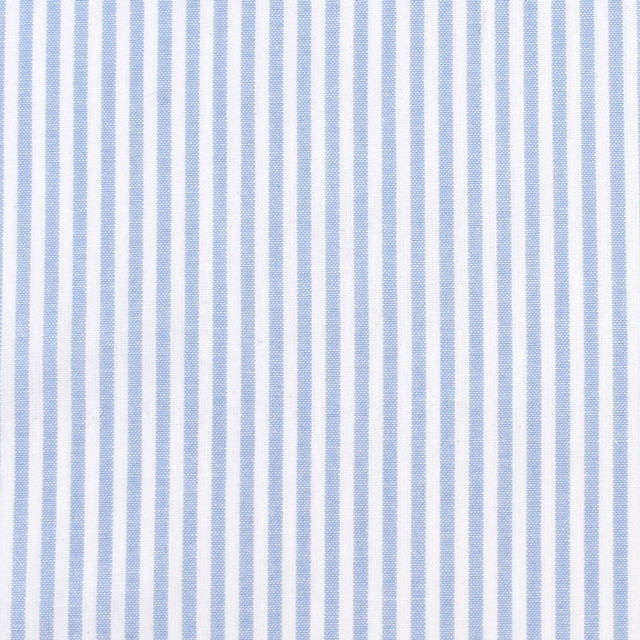 生地 交織ダンガリー ストライプ 細(AD46200) 83.ライトブルー 09Bk23_
