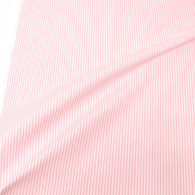 生地 交織ダンガリー ストライプ 細(AD46200) 89.ピンク 09Bk23_