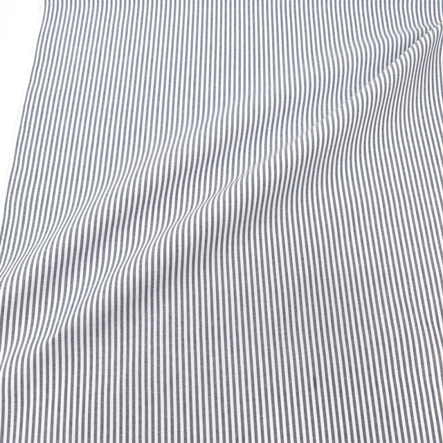 生地 交織ダンガリー ストライプ 細(AD46200) 819.ネイビー 09Bk23_