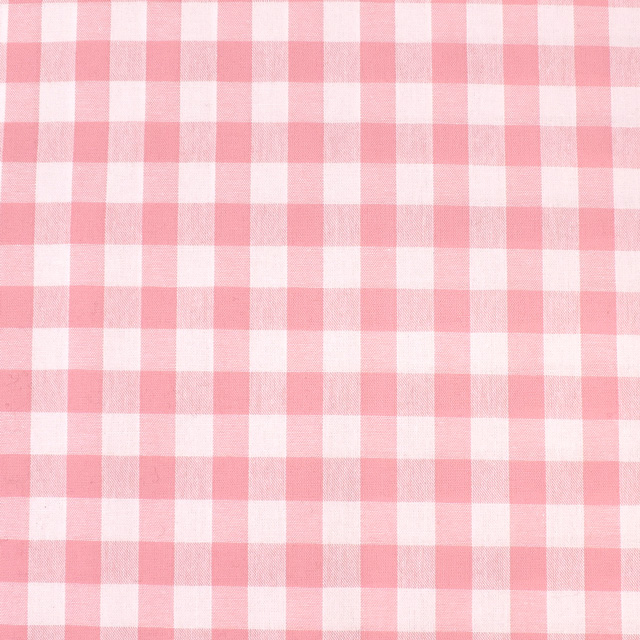 生地 交織ダンガリー チェック 大(AD46300) 329.ピンク 09Bk22_