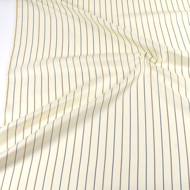 裏地 先染めストライプ(AK5100) 7.アイボリー×赤・黒・グレー 09Cx50_