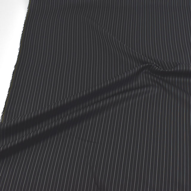 裏地 先染めストライプ(AK5100) 31.黒×白 09Cx50_