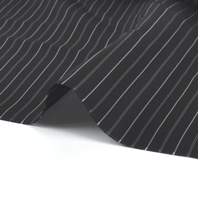 裏地 先染めストライプ(AK5100) 31.黒×白 09Cx50_