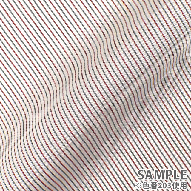 裏地 先染めストライプ(AK5100) 203.白×グレー・エンジ 09Cx50_