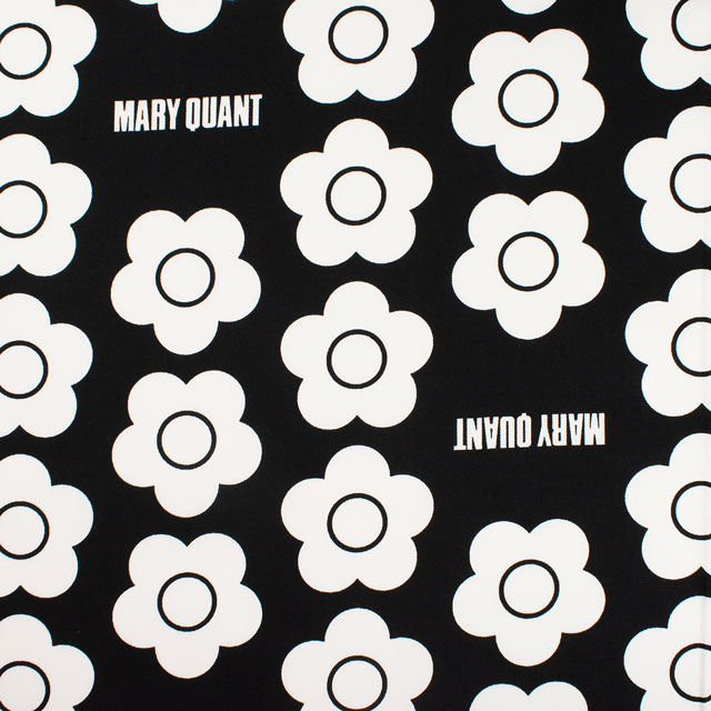 生地 MARY QUANT-マリー・クヮント- フラワー/オックス(AP1020S) 2E.黒 09Ac04_