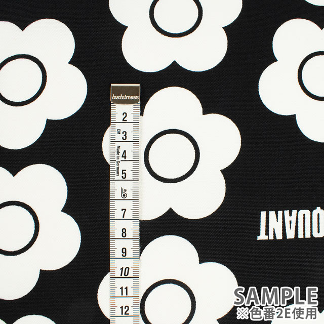 生地 MARY QUANT-マリー・クヮント- フラワー/オックス(AP1020S) 2E.黒 09Ac04_