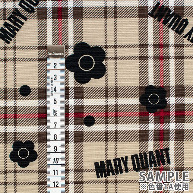 生地 MARY QUANT-マリー・クヮント- チェック/オックス(AP1050H) 1C.レッド 09Ac04_