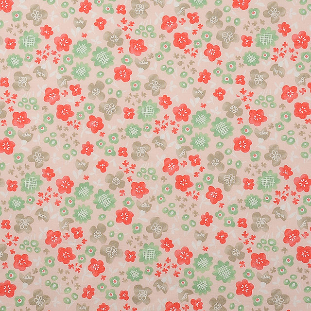 生地 ピグミーワールド 花柄/シーチング(AP11704) 1B.ピンク 99Zz99_