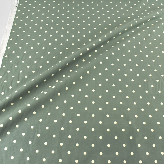 生地 21W コーデュロイプリント 水玉(AP25403) 3A.ベージュ 09Bl24_