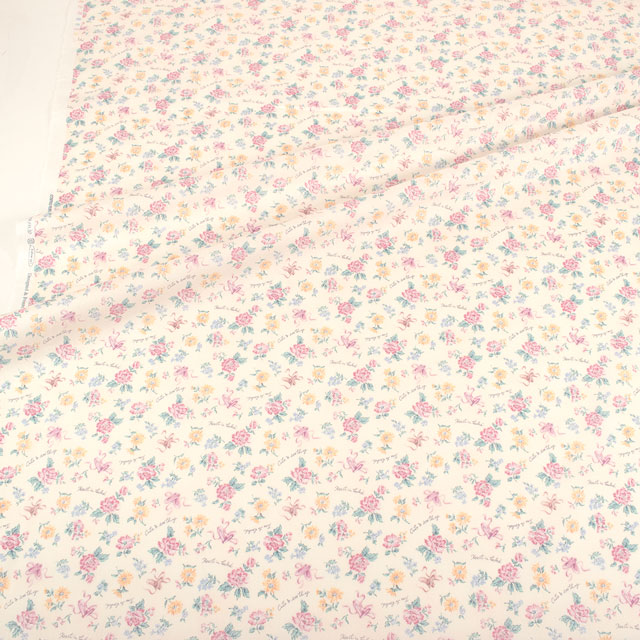 生地 FIND ME 花とトウシューズ/シーチング(AP45201) 1A.クリーム 09Af15_