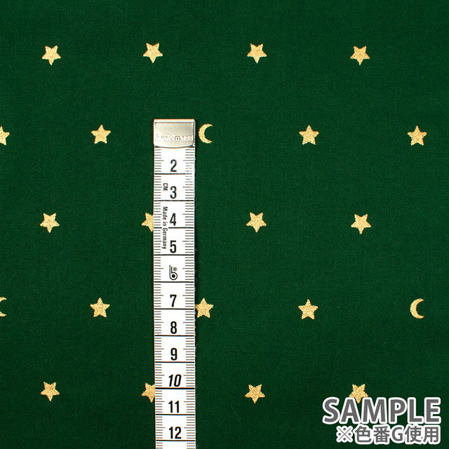 生地 TWINKLE NIGHT/シーチング(AP45202) F.赤 09Ae99_