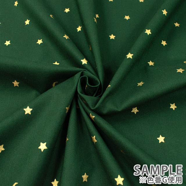 生地 TWINKLE NIGHT/シーチング(AP45202) F.赤 09Ae99_