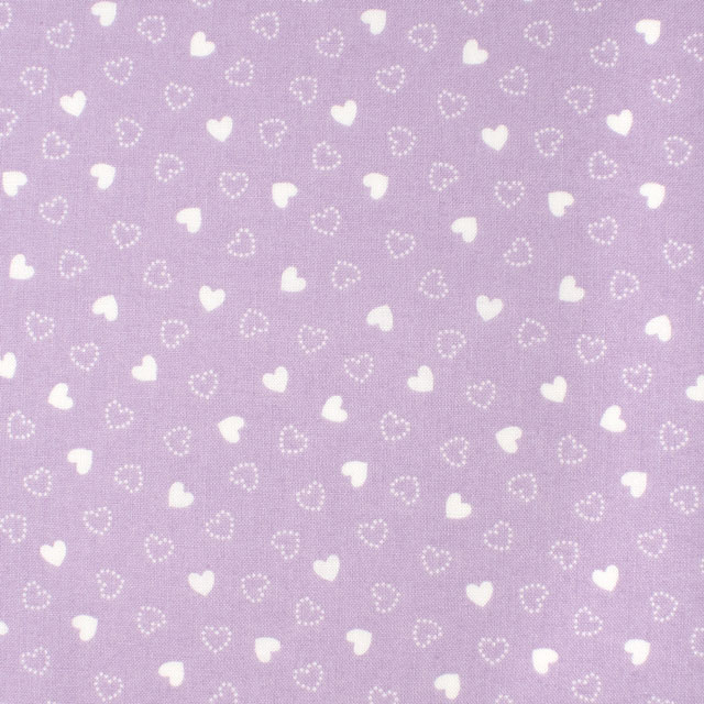 生地 リトルハート/スケア(AP45808) 1D.ラベンダー×オフ 09Bk23_