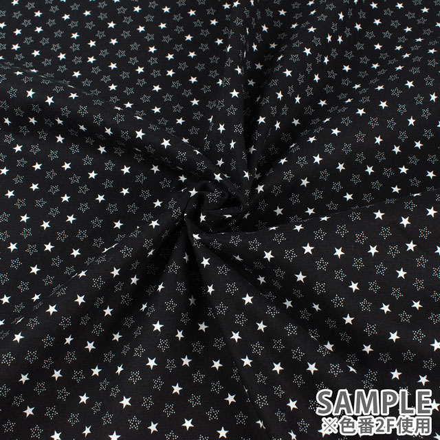 生地 リトルスター/スケア(AP45808) 2E.ネイビー×マルチ 09Bk23_