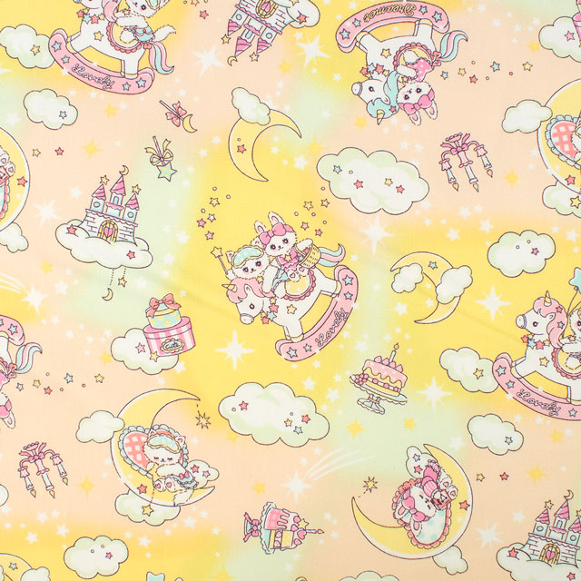 生地 バニラポップ 月とスイーツ/オックス(AP51203L) 3A.イエロー 09Ae99_