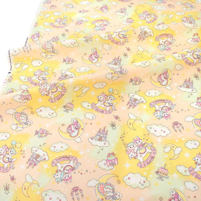 生地 バニラポップ 月とスイーツ/オックス(AP51203L) 3A.イエロー 09Ae99_