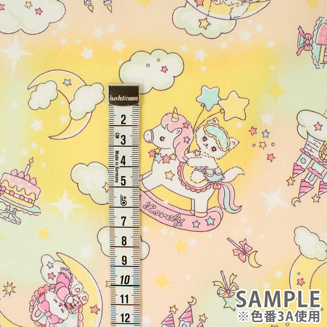 生地 バニラポップ 月とスイーツ/オックス(AP51203L) 3A.イエロー 09Ae99_