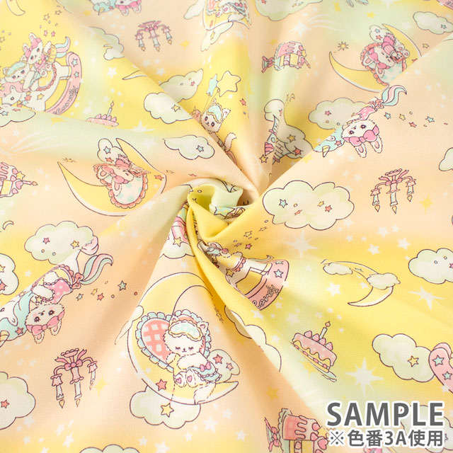 生地 バニラポップ 月とスイーツ/オックス(AP51203L) 3A.イエロー 09Ae99_