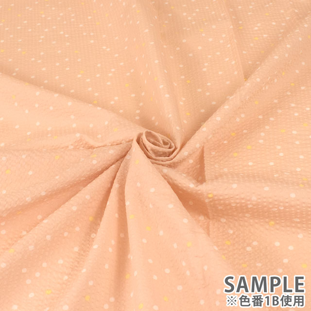 生地 クラッシーリップル ドット(AP52801) 1B.ピンク 09Ab02_