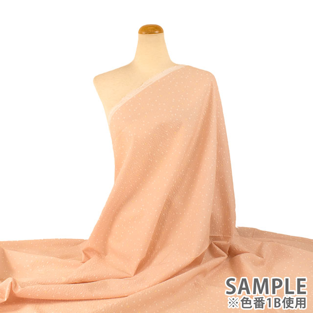 生地 クラッシーリップル ドット(AP52801) 1B.ピンク 09Ab02_