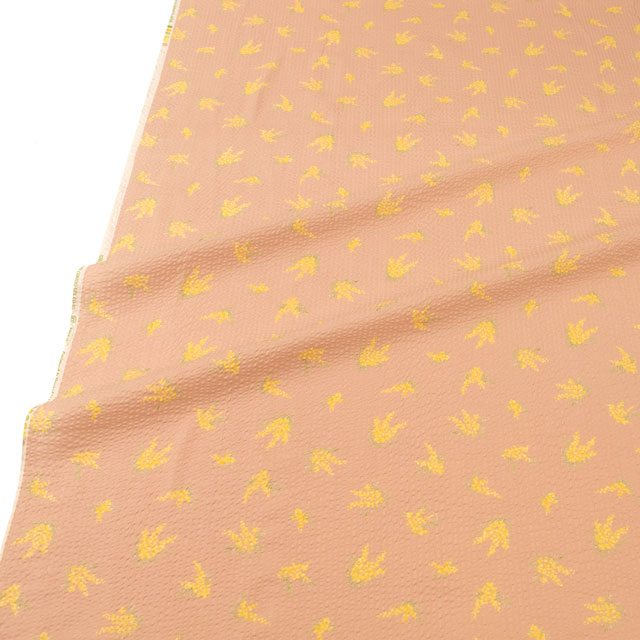 生地 クラッシーリップル ミモザ(AP52801) 3B.ピンク 09Ab02_