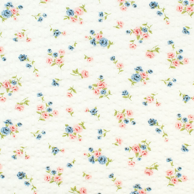 生地 大人リップルプリント 小花柄(AP62801H) 1A.オフ 09Ae99_