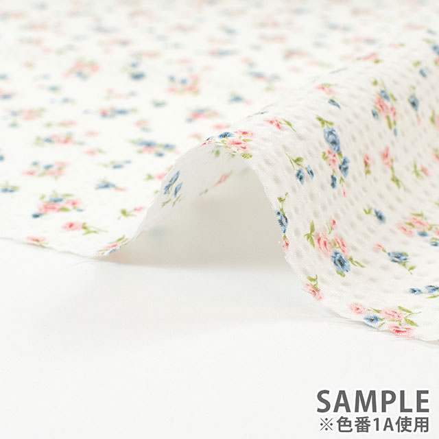 生地 大人リップルプリント 小花柄(AP62801H) 1A.オフ 09Ae99_