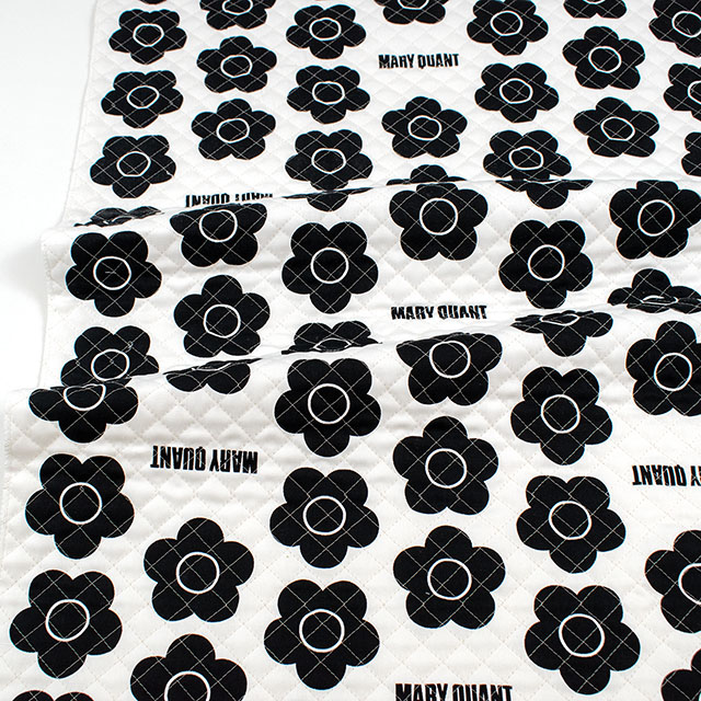 生地 MARY QUANT-マリー・クヮント- フラワー/キルティング(AQ10201) 2A.ホワイト 09Bi19_