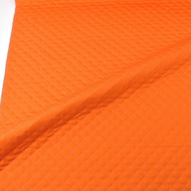 キルティング生地 リバーキルト(AQ85751) 142.オレンジ×濃ピンク 99Zz99_
